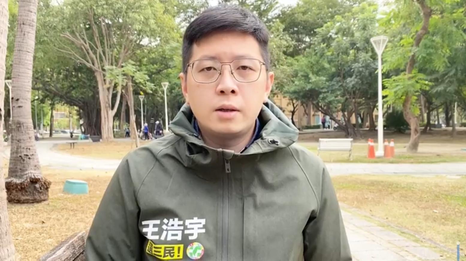 王浩宇稍早也拍攝影片澄清，還原事件的始末。（翻攝王浩宇臉書）