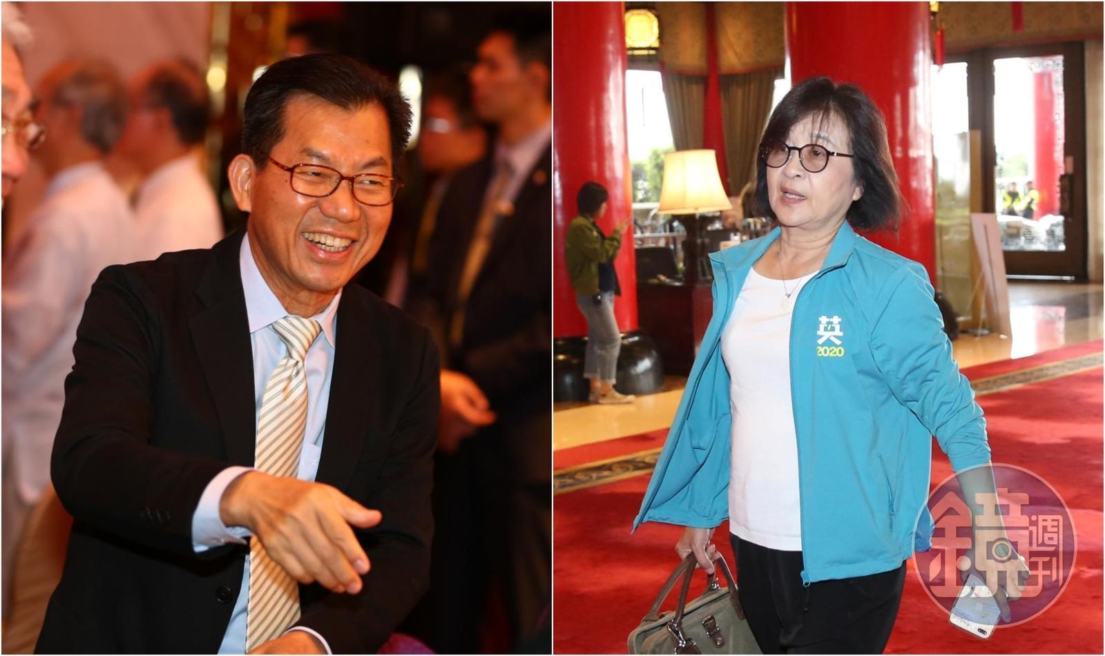 李應元(左)上個月辭世,蘇治芬(右)今坦言曾兩度有愧於他。(本刊資料照)