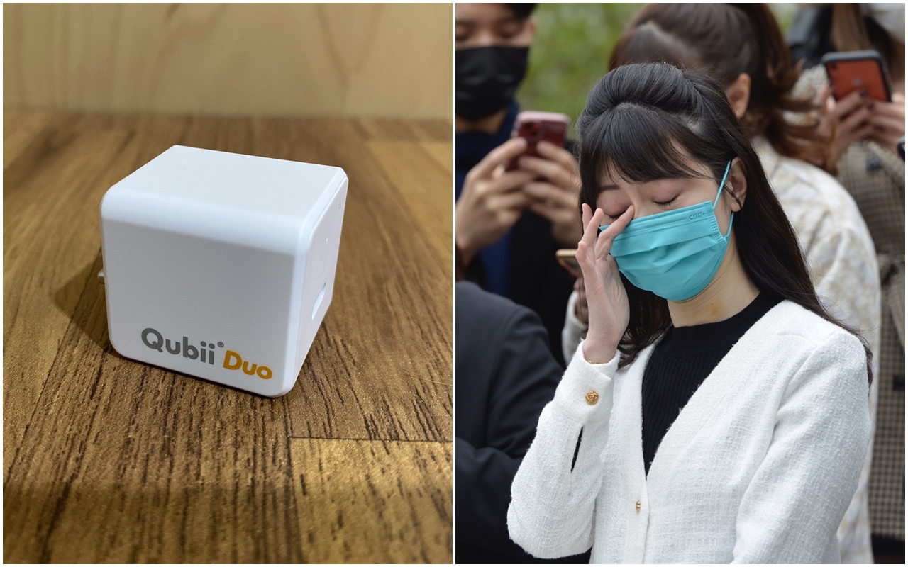 檢警查扣到林秉樞的黑色「豆腐頭隨身碟」，但本刊掌握，高嘉瑜透過律師向檢方表示，林用來拷貝她手機資料的應該是白色的款式（左圖，示意圖）。（讀者提供／本刊照片）