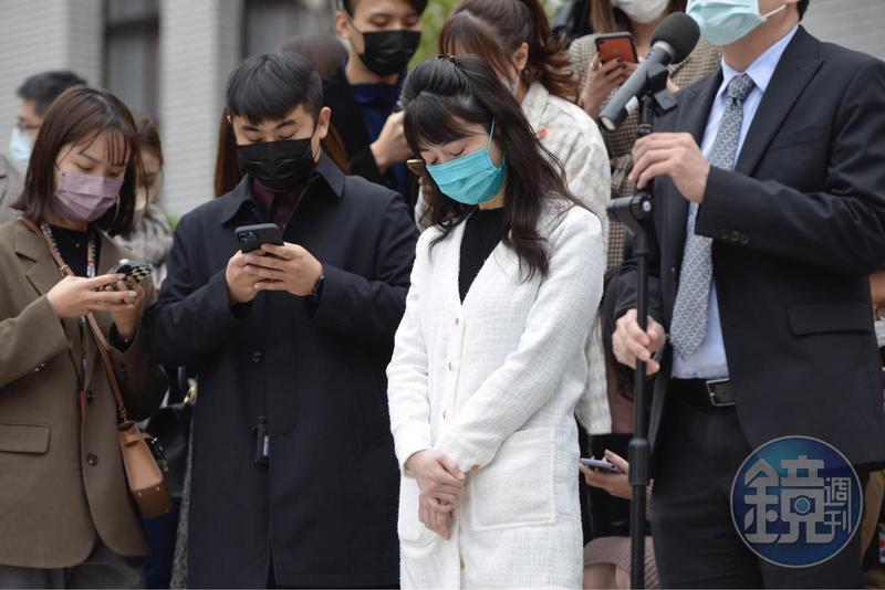 高嘉瑜昨開記者會，聲淚俱下講述遭家暴經過。