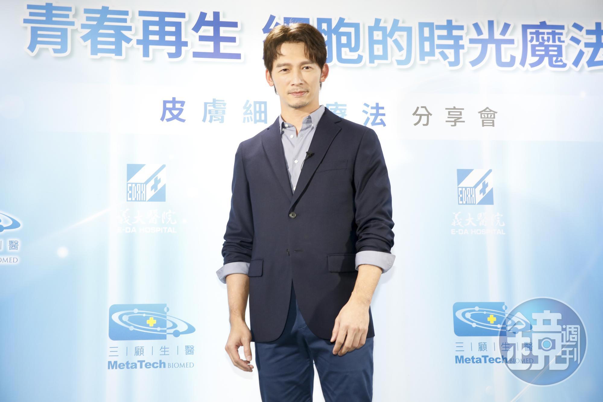 溫昇豪出席生技展分享自身經驗。