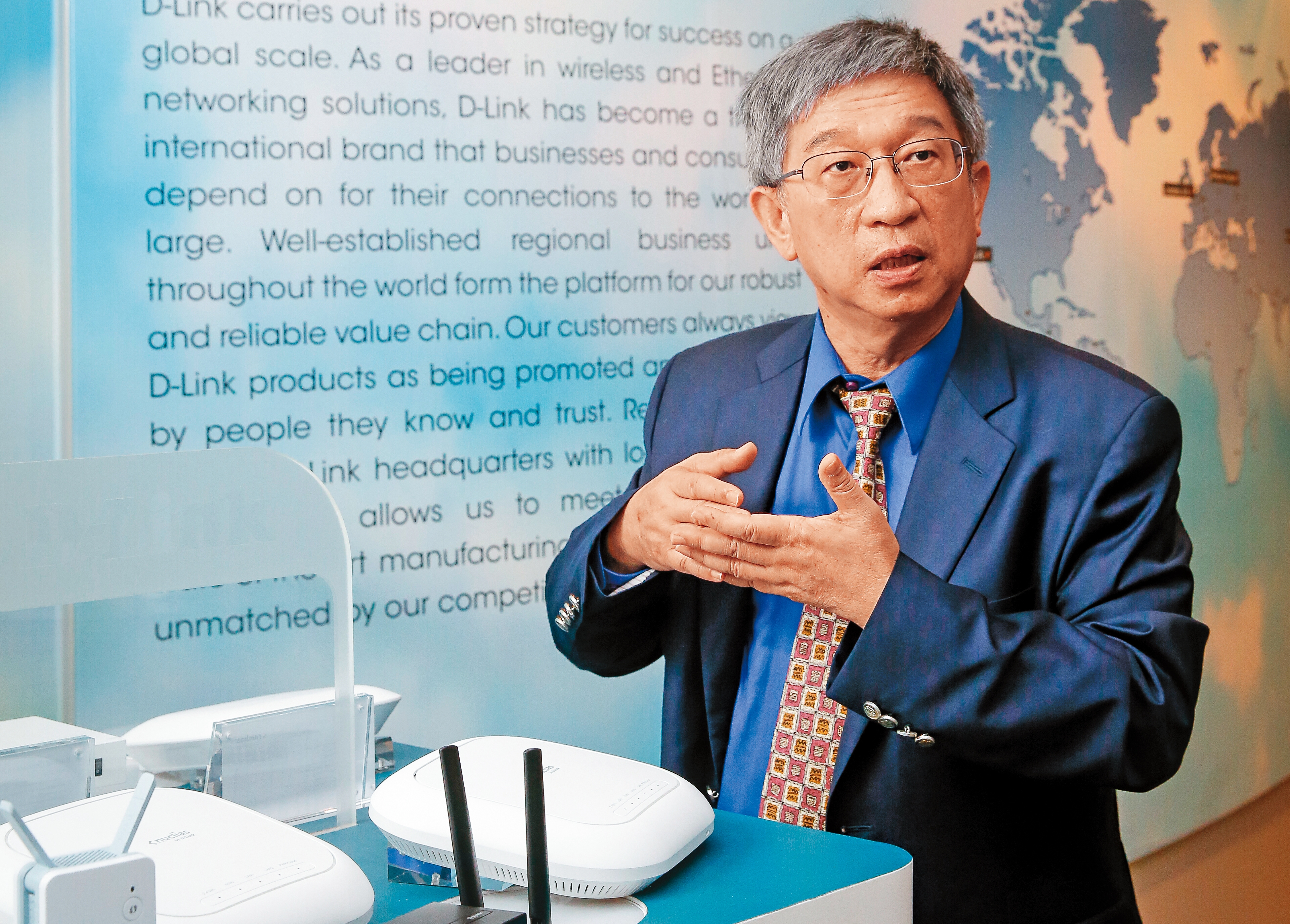 友訊董事長郭金河接受本刊專訪，暢談組織改革與友訊再起願景。