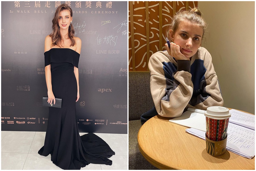 烏克蘭正妹佳娜在最新影片中，與好友貝娜大談台灣男生及烏克蘭男生的差別。（翻攝自佳娜老師機IG）