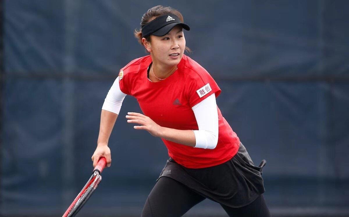 中國網球名將彭帥日前因自揭遭中國前副總理張高麗對其性侵，外界憂心其人身安全。（翻攝自彭帥微博）