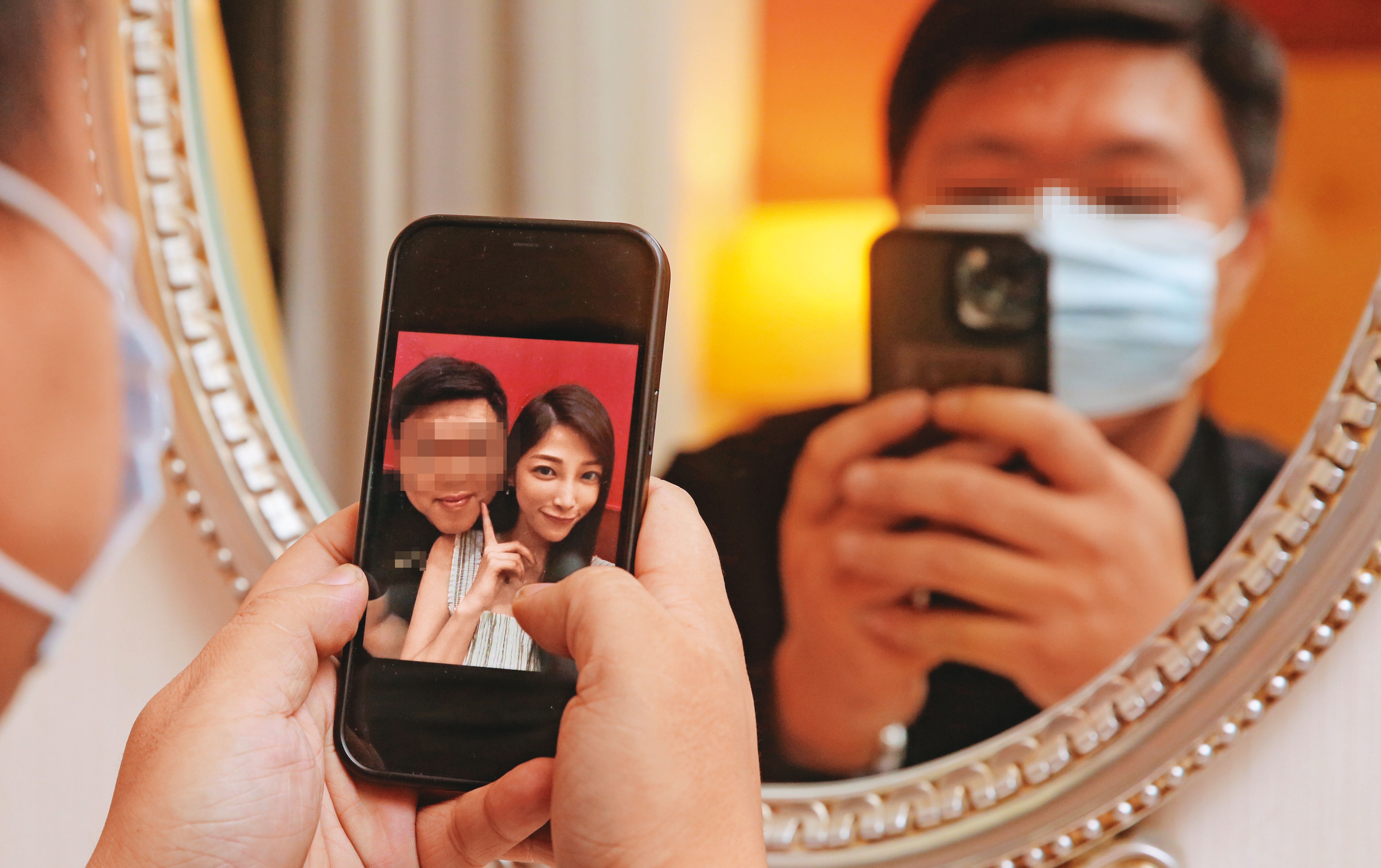 陳姓男子只跟賈曈曈牽過2次手、拍過1張合照，就被騙了4百多萬元。