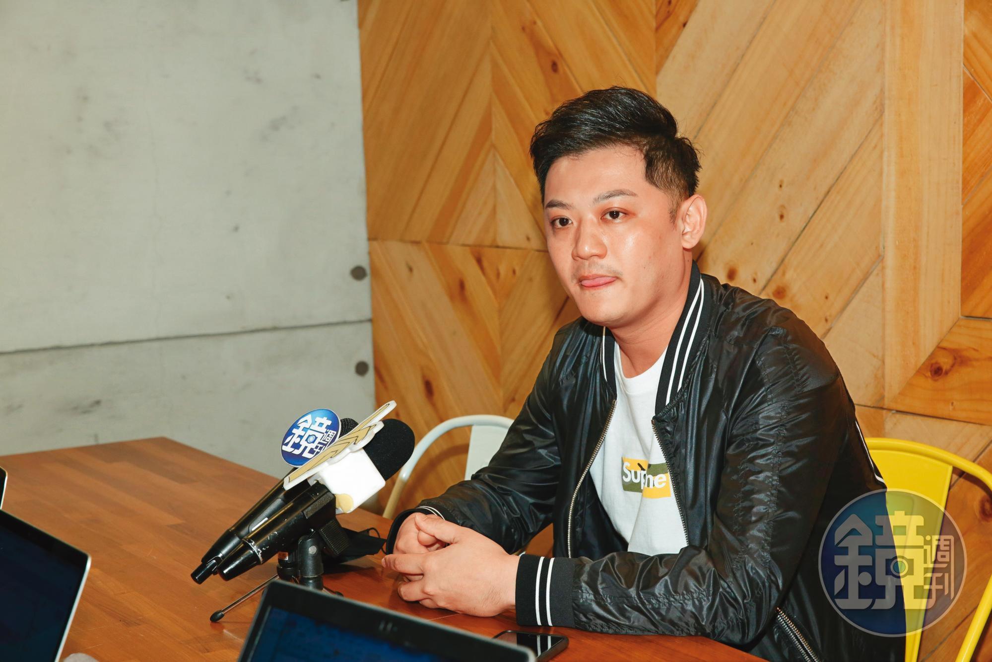 郭柏均去年2月曾開記者會，否認自己和雪碧的不倫戀。