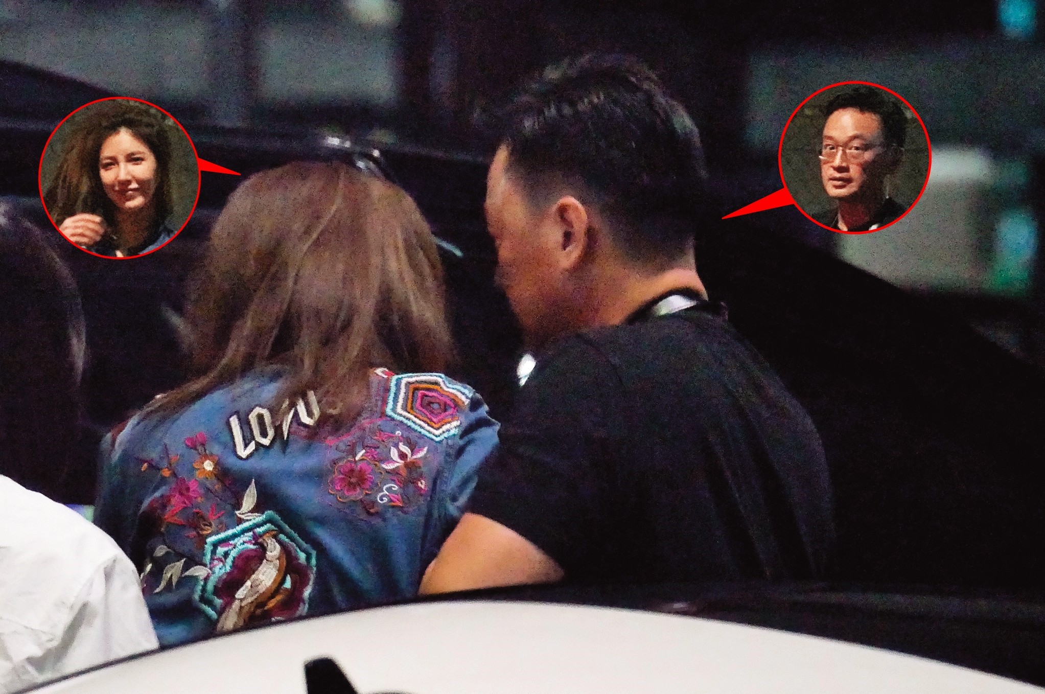 2年前楊謹華在KTV喝掛，路都走不穩，Ben攙扶愛妻上車。