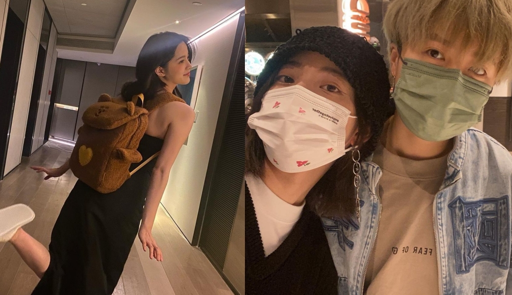 歐陽娜娜在IG更新照片，讓粉絲驚問：「公開戀情了？！」（翻攝歐陽娜娜IG）