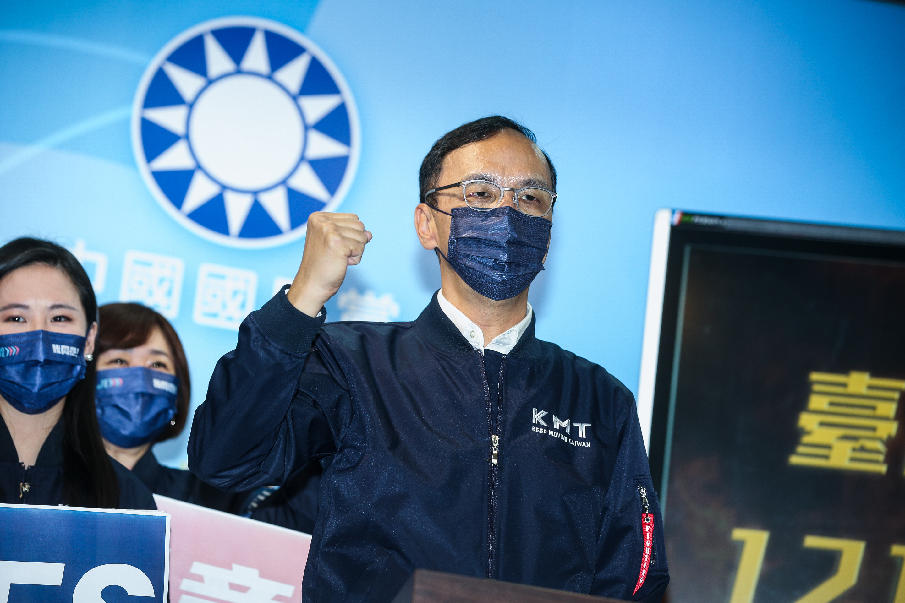 朱立倫受訪時緩頰，他相信在公投宣傳最後階段，每位縣市長都會用具體行動站出來。