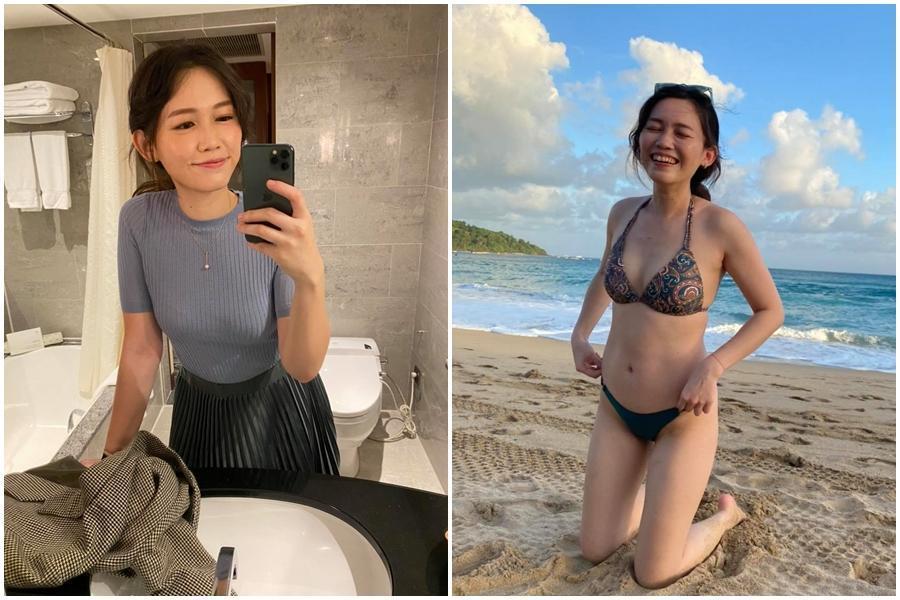美女醫師吳欣岱近來接種第三劑疫苗，出現前兩劑沒有的副作用。（翻攝自吳欣岱臉書）