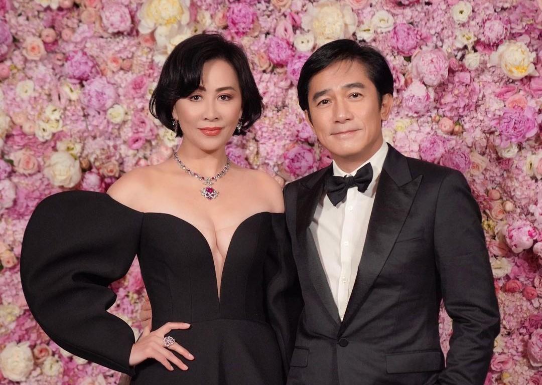 劉嘉玲（左）過56歲生日，梁朝偉（右）出席生日趴慶生。（翻攝tonyleung_official IG）