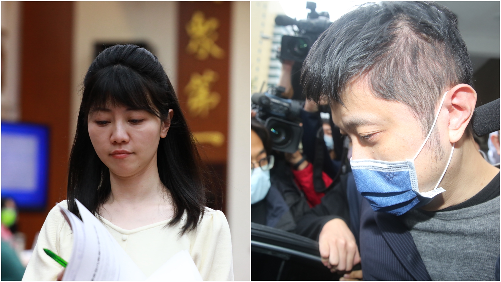 林秉樞（右）遭到羈押仍不忘放話想帶風向，高嘉瑜（左）委託律師加告毀謗。（本刊資料照）