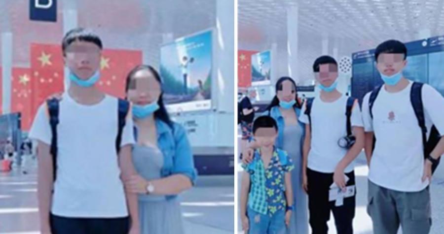 符建濤終於與家人團聚。（翻攝微博）