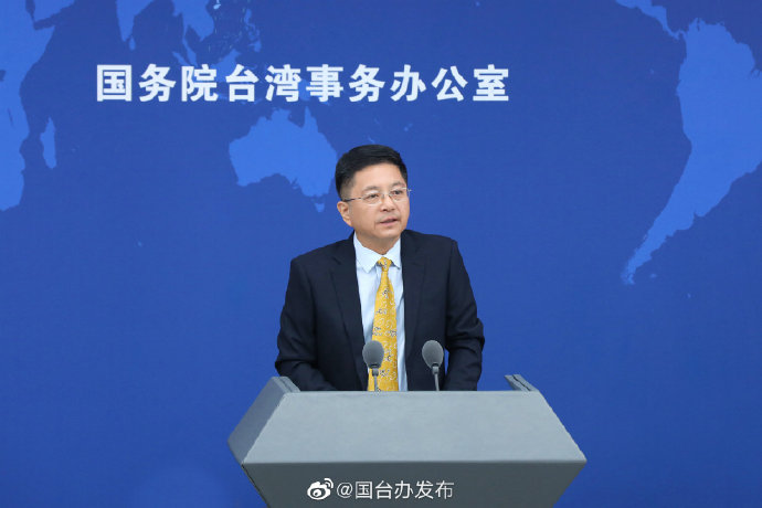 國台辦發言人馬曉光今針對尼加拉瓜與台灣斷交一事做出回應，表示「我們讚賞有關國家順應大勢」。（翻攝自國台辦發布微博）