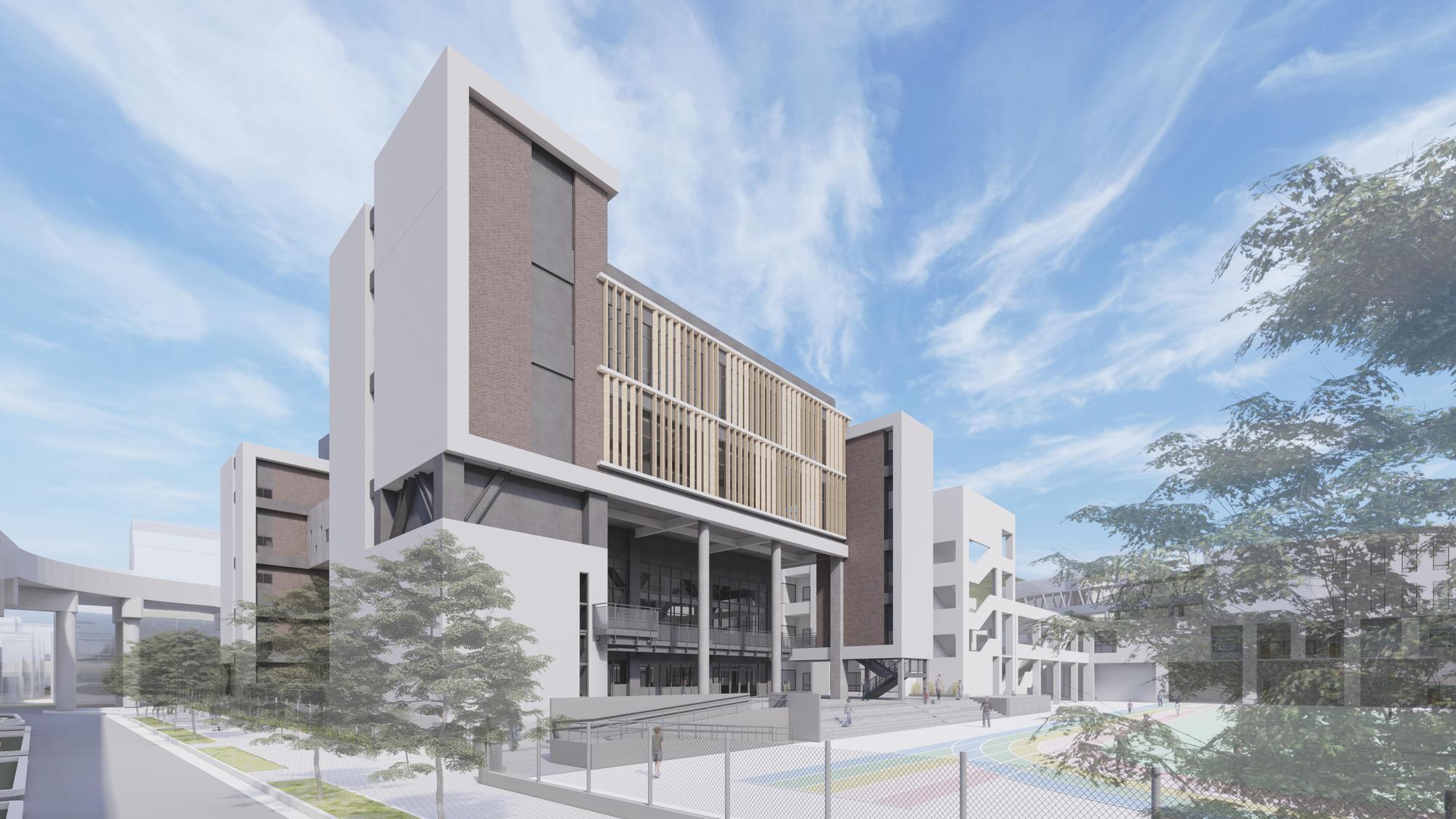 基隆美力校園運動計畫三部曲共投入25.9億元,改善16所校園。(基隆市政府教育處國民教育科提供)