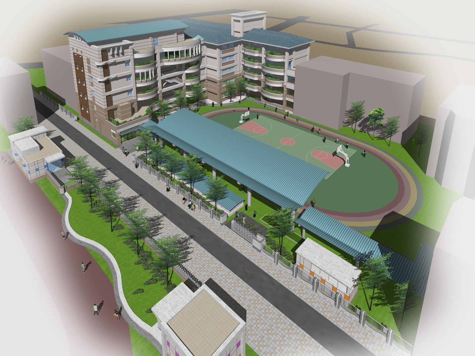 信義國小結合校園改造增設地下停車空間,獲得「國家卓越建設獎」的殊榮。(基隆市政府教育處國民教育科提供)
