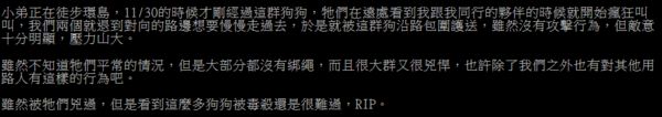 花蓮縣上月30日發生一起大規模泯滅人性毒狗事件，有網友表示看過該群狗。（翻攝自PTT）