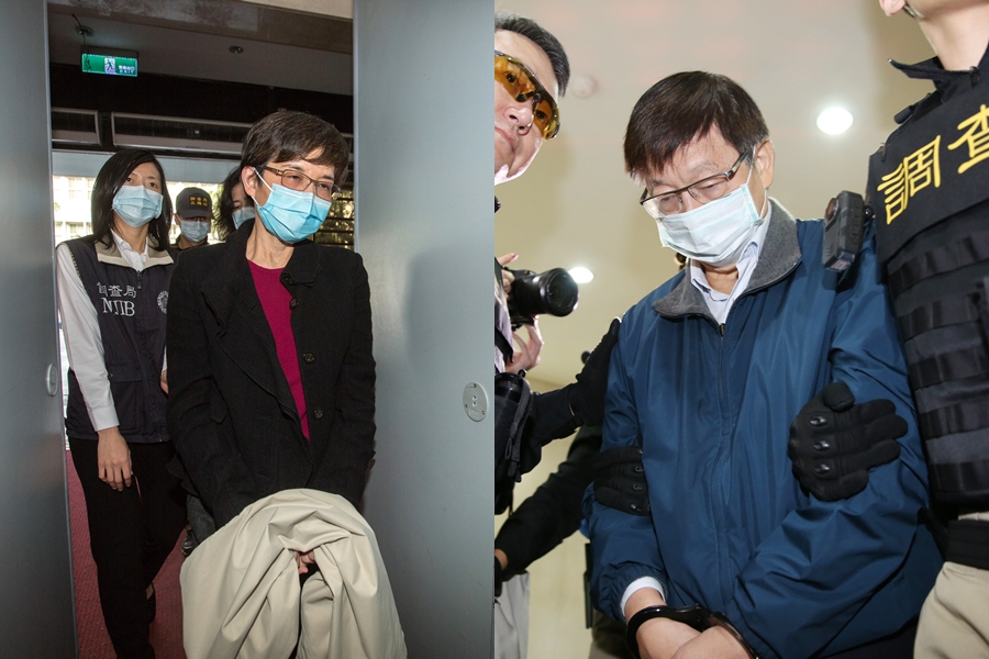 潤寅集團負責人楊文虎(右)、王音之(左)夫婦因詐貸472億元遭判重刑定讞。(本刊資料照)
