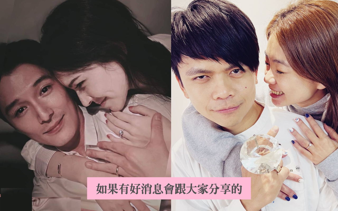 邱澤與許瑋甯（左圖）的定情照閃瞎眾人，蔡阿嘎夫妻（右圖）完美神複製。（翻攝自邱澤臉書、蔡阿嘎IG）