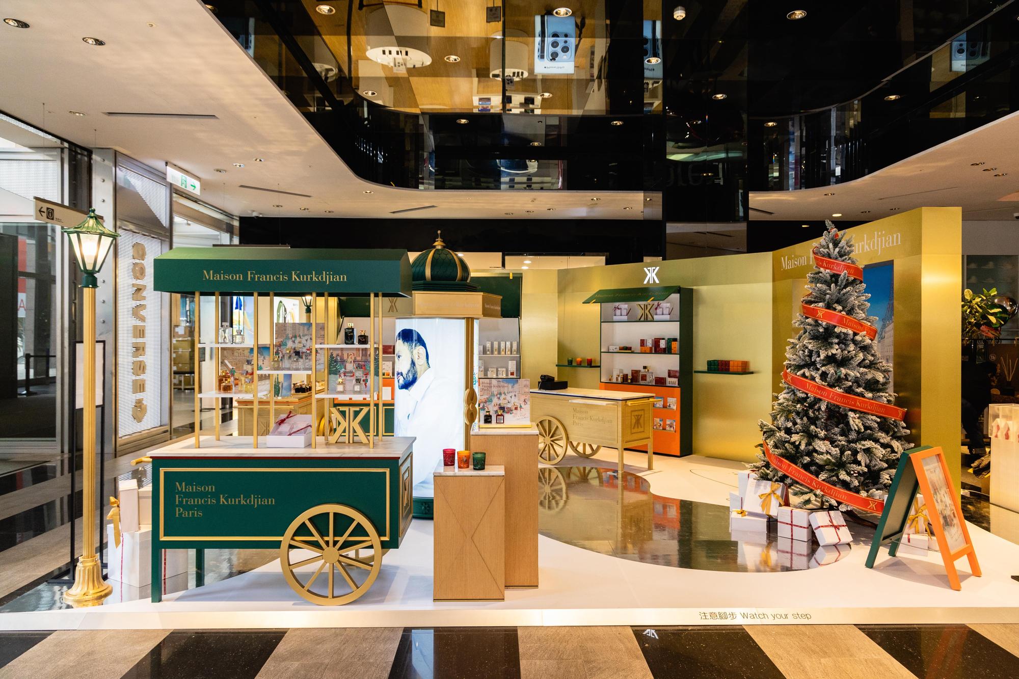 法國香氛品牌Maison Francis Kurkdjian推出A Christmas Tale耶誕童話香氛市集,打造濃濃法式耶誕風情。(Maison Francis Kurkdjian提供)