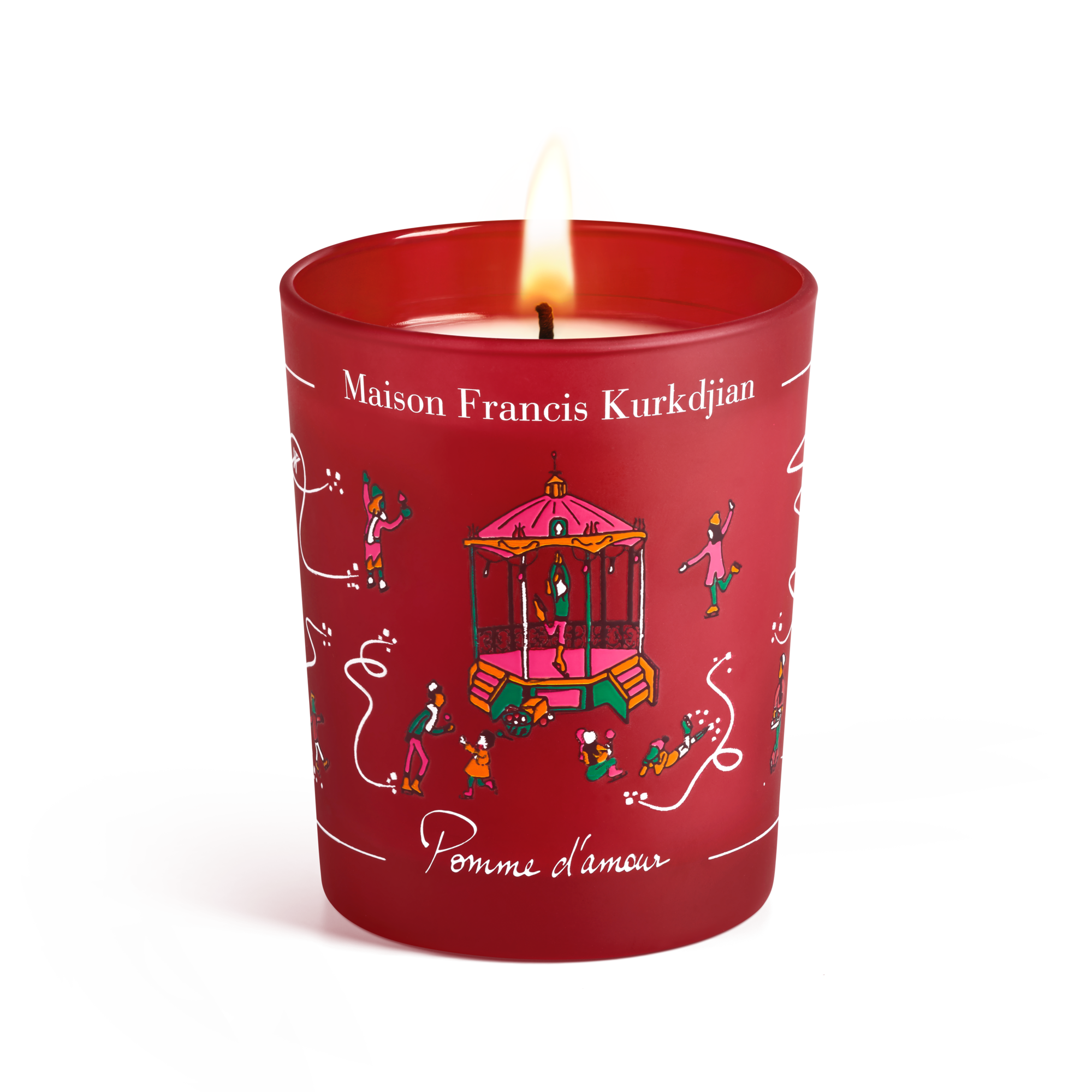 Pomme d’amour焦糖蘋果香氛蠟燭,180g,NT$2,880。(Maison Francis Kurkdjian提供)