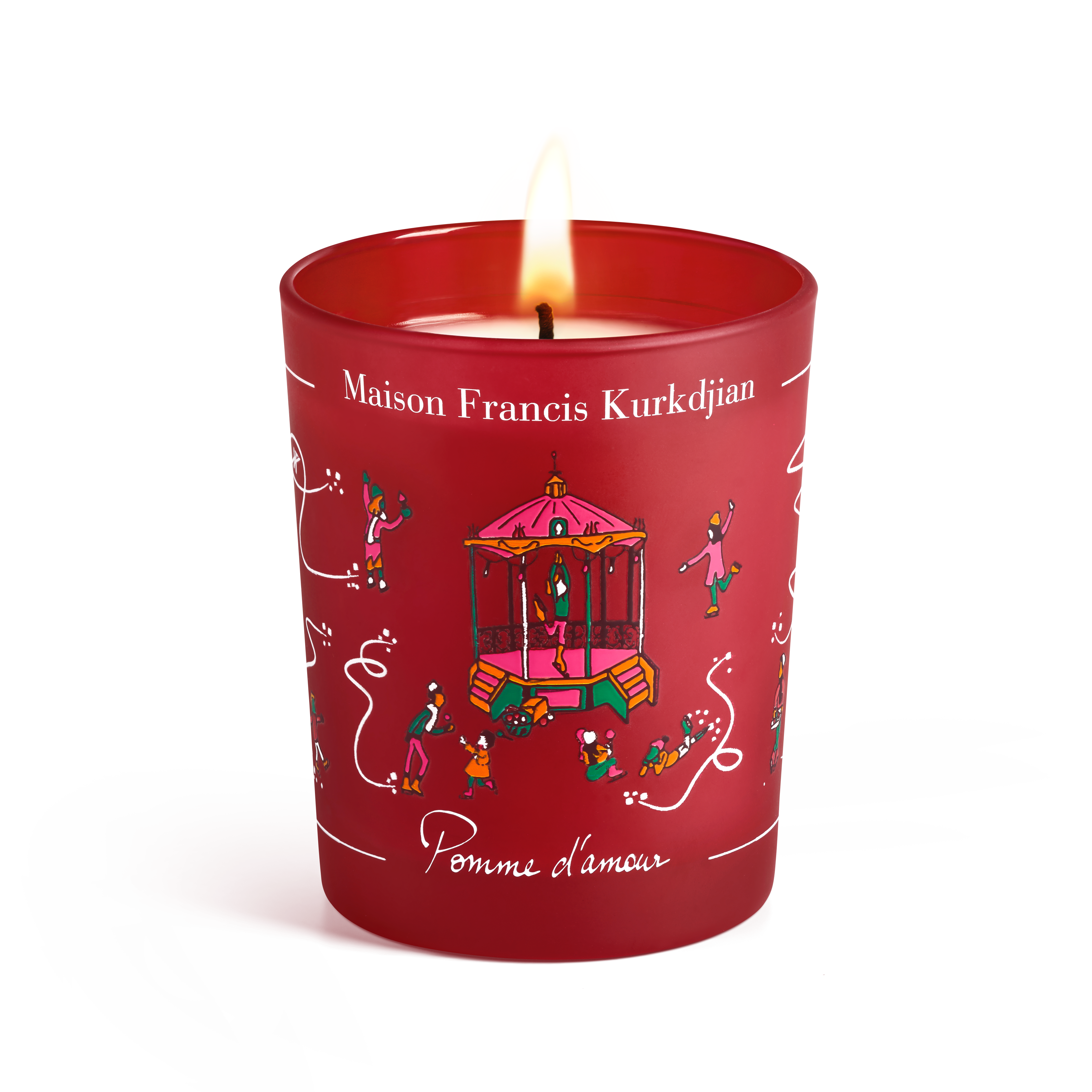 Pomme d’amour焦糖蘋果香氛蠟燭，180g，NT$2,880。（Maison Francis Kurkdjian提供）