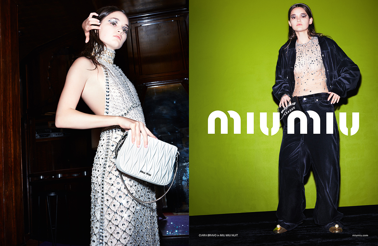 MIU MIU NUIT系列是法文「夜晚」之意,以派對風格服飾和配件的設計為主。(MIU MIU提供)