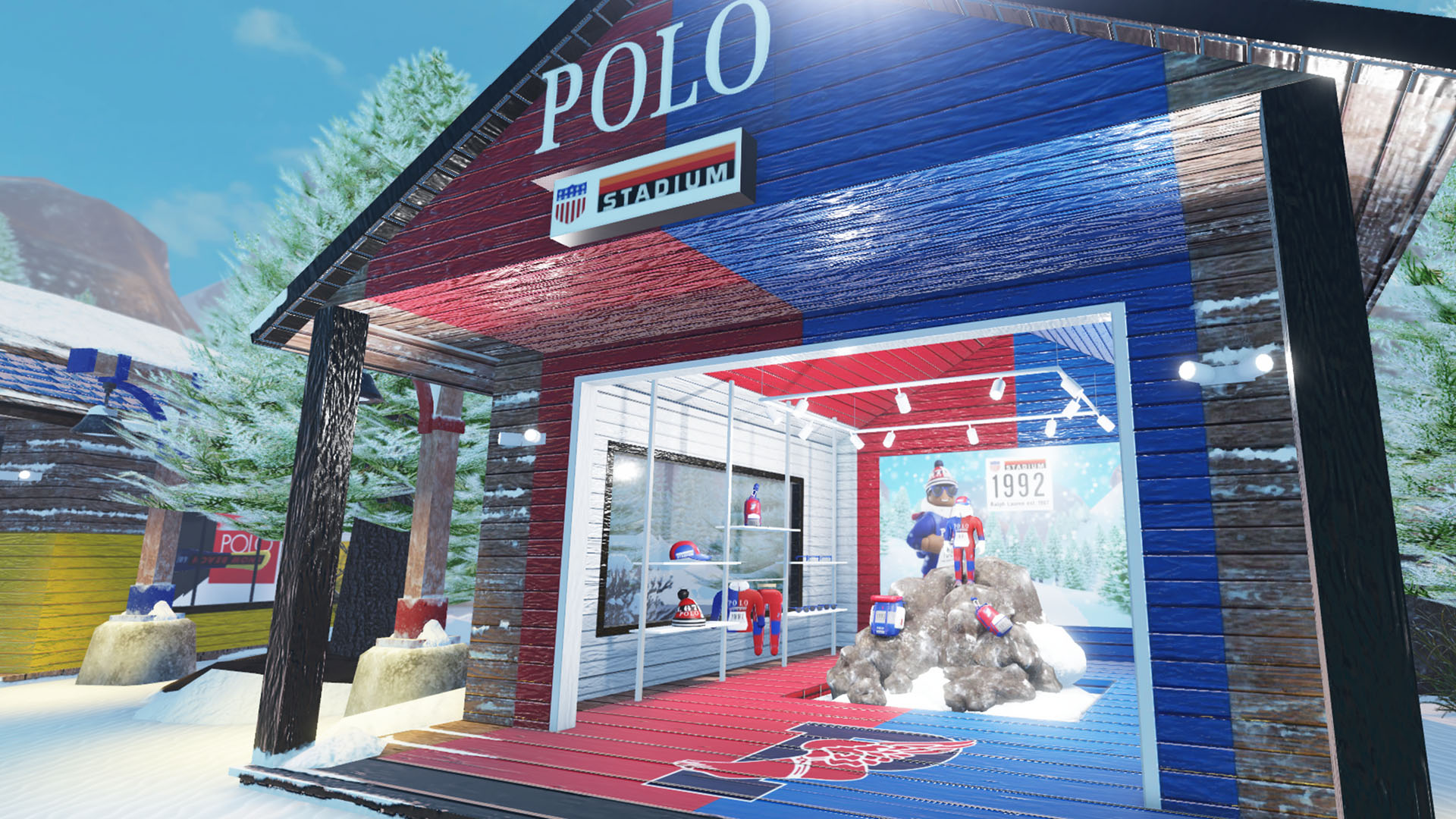 The Ralph Lauren Winter Escape每週推出嶄新造型、限量版配件飾品和驚喜獎勵,在滑雪勝地中也有Ralph Lauren的店面。(Ralph Lauren提供)