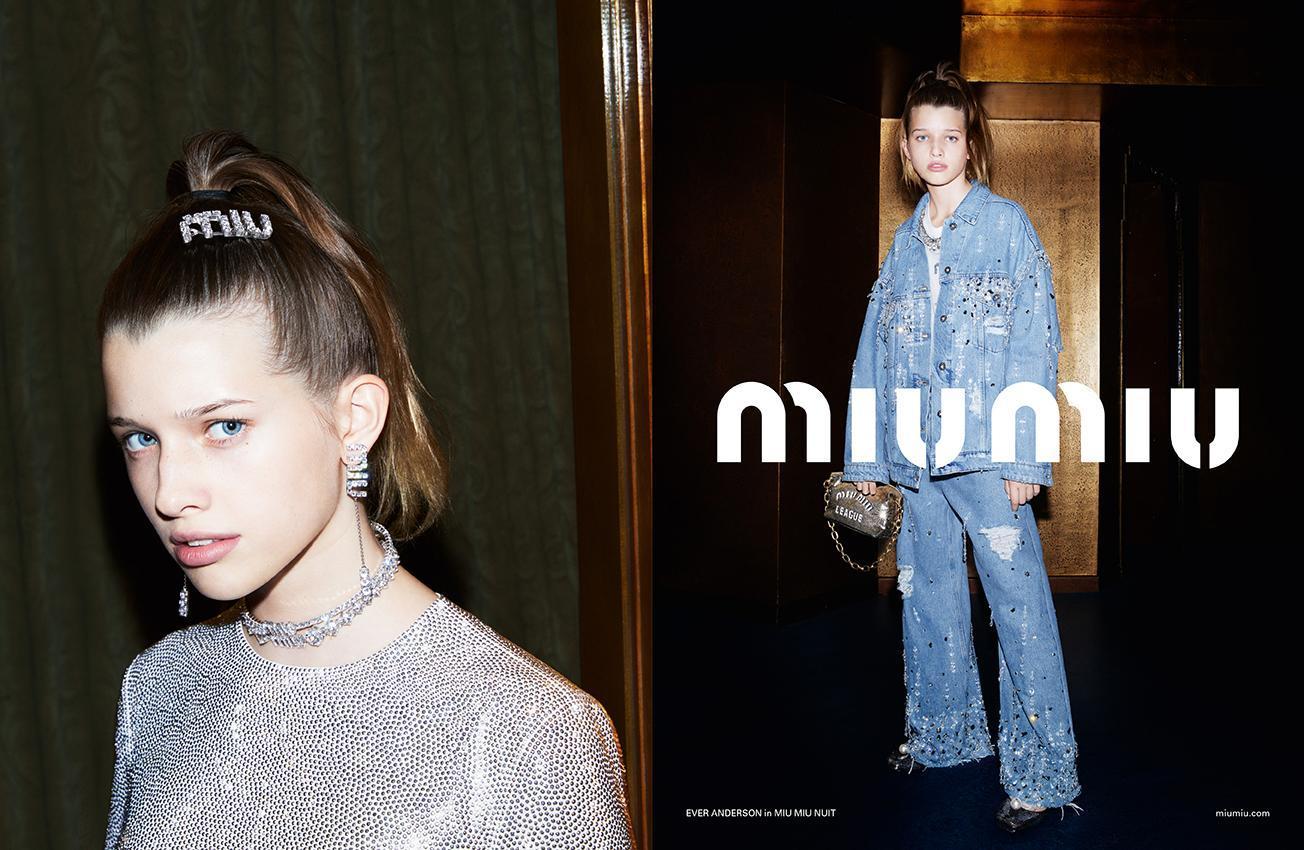 MIU MIU NUIT系列結合了casual與formal,女孩味被稀釋,卻又強調著。(MIU MIU提供)