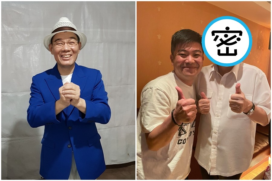 陳雷近日私下打扮曝光，網友看到直呼認不出來。（翻攝陳雷、馬國畢臉書）