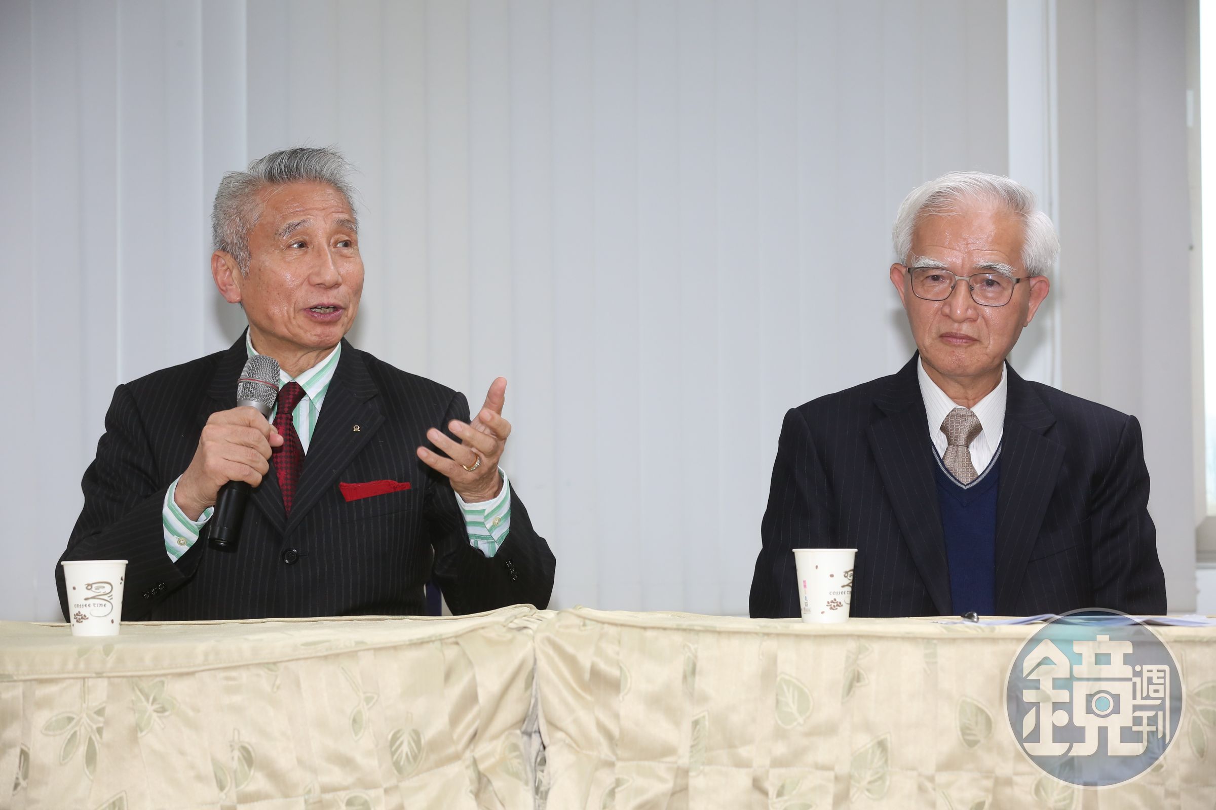 盧明光（右）去年接任大同董座，接下來將由王光祥（左）接任。