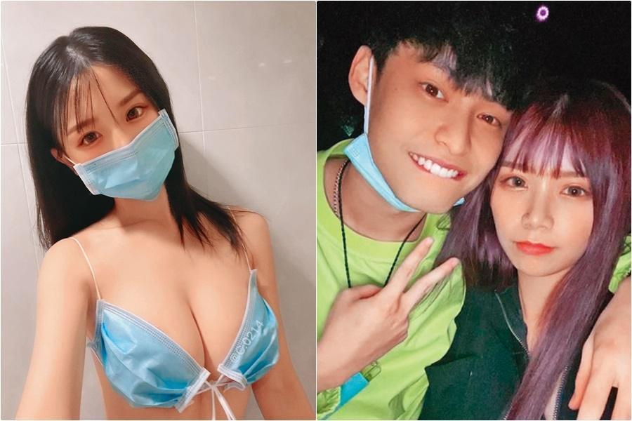 21歲的青青(右圖右)解釋與放火(右圖左)是「好姐妹」。(翻攝自青青IG)