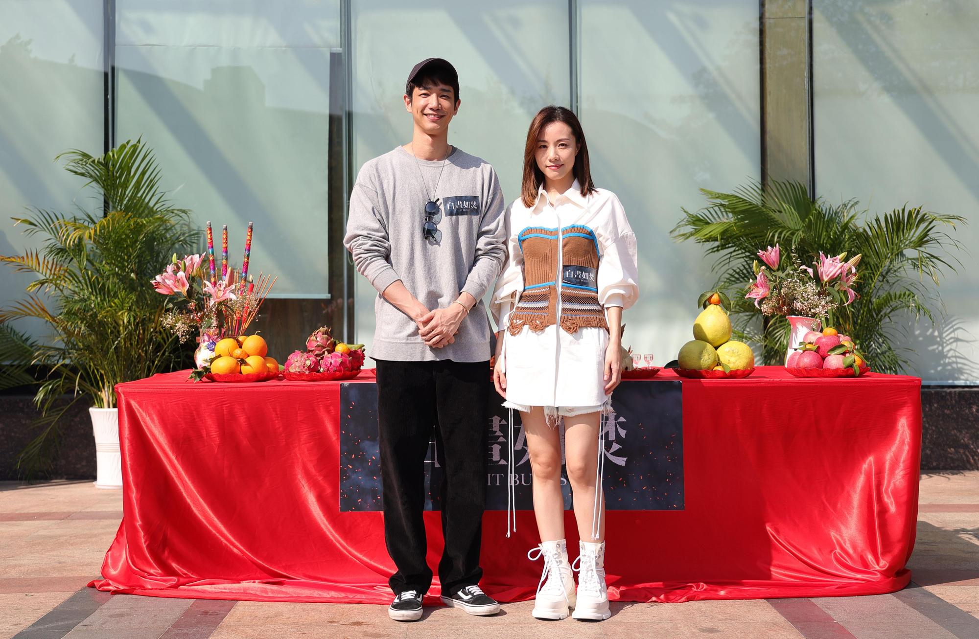 劉以豪首次演出懸疑題材電影,也是第一次與鄧麗欣合作,開拍前2人僅用視訊見過面。(劉以豪工作室提供)