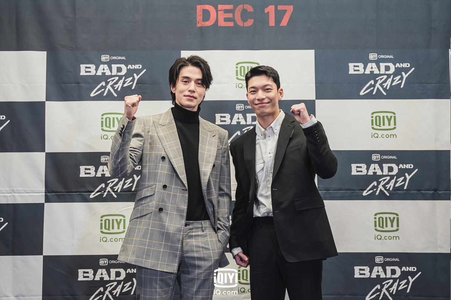 魏嘏隽(右)與李棟旭合作《Bad and Crazy邪惡與瘋狂》,想挑戰最佳CP組合。(愛奇藝國際站提供)