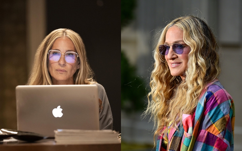 莎拉潔西卡派克在《慾望城市：華麗下半場And Just Like That》影集，共訂製了4支MYKITA鏡框。（MYKITA提供）