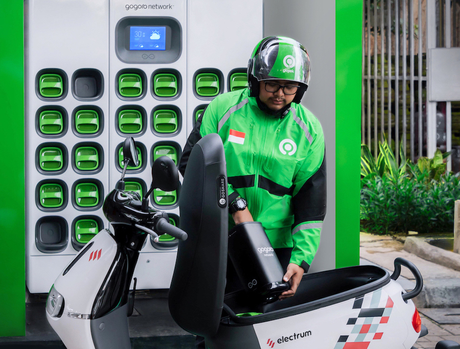 Gogoro插旗印尼雅加達，初期投入250輛Gogoro 2作為叫車與外送服務。（GoShare提供）