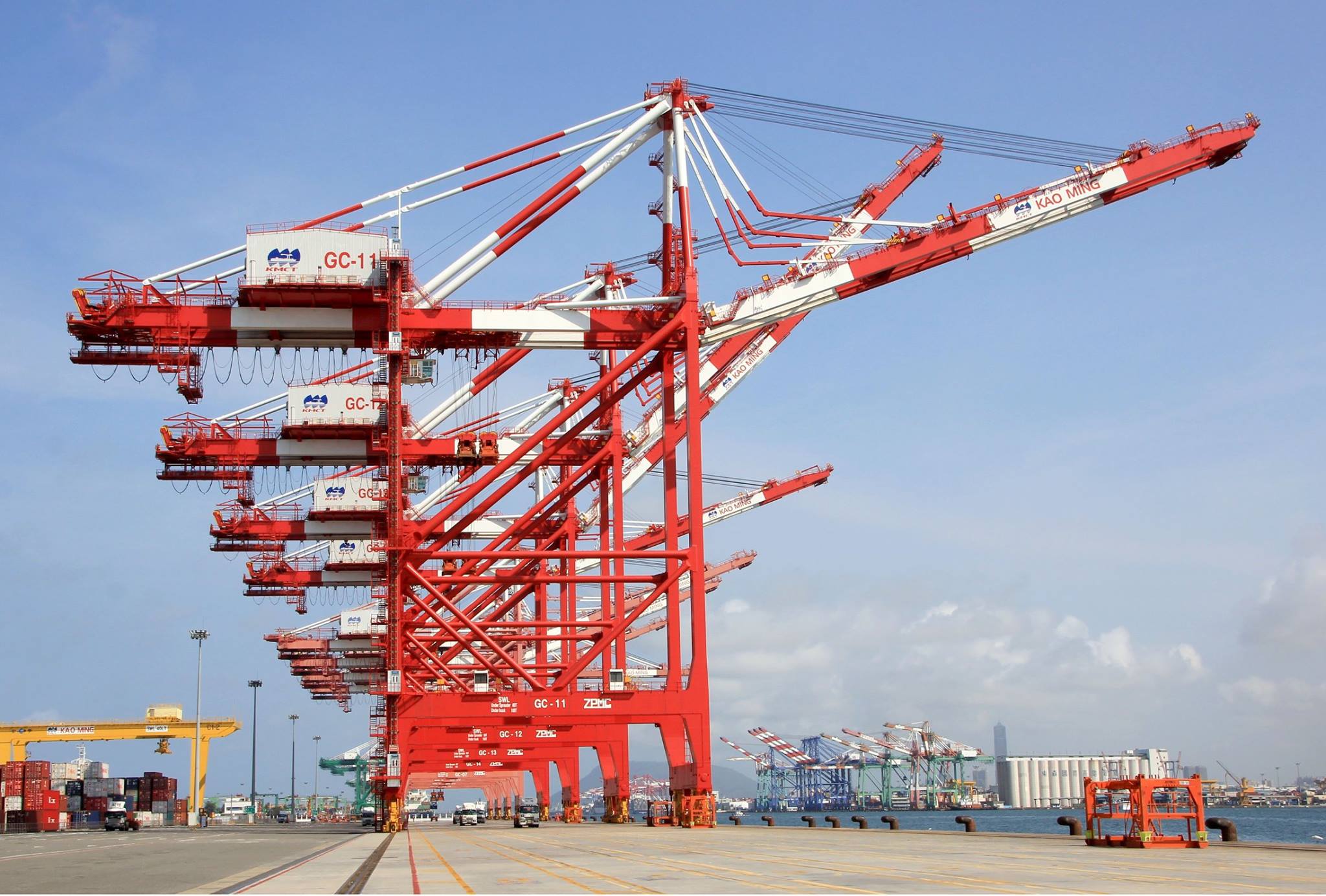 陽明海運近6億元橋式起重機標案邀請解放軍伙伴，被認為有國安疑慮。（資料照片）