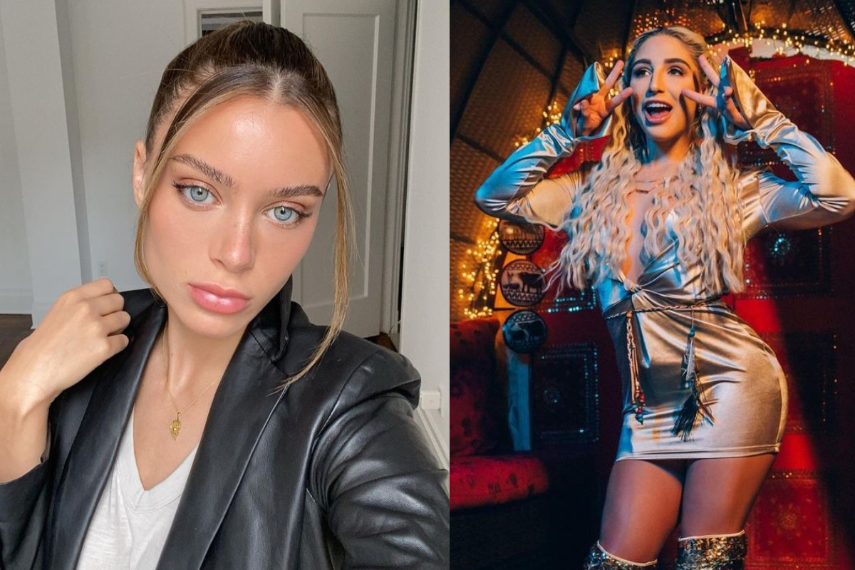 Pornhub公布AV女神排行榜，女優萊納蘿茲（左）、艾貝拉丹潔（右）成為美國年度流量冠亞軍。（翻攝Lana Rhoades/Abella Danger IG）