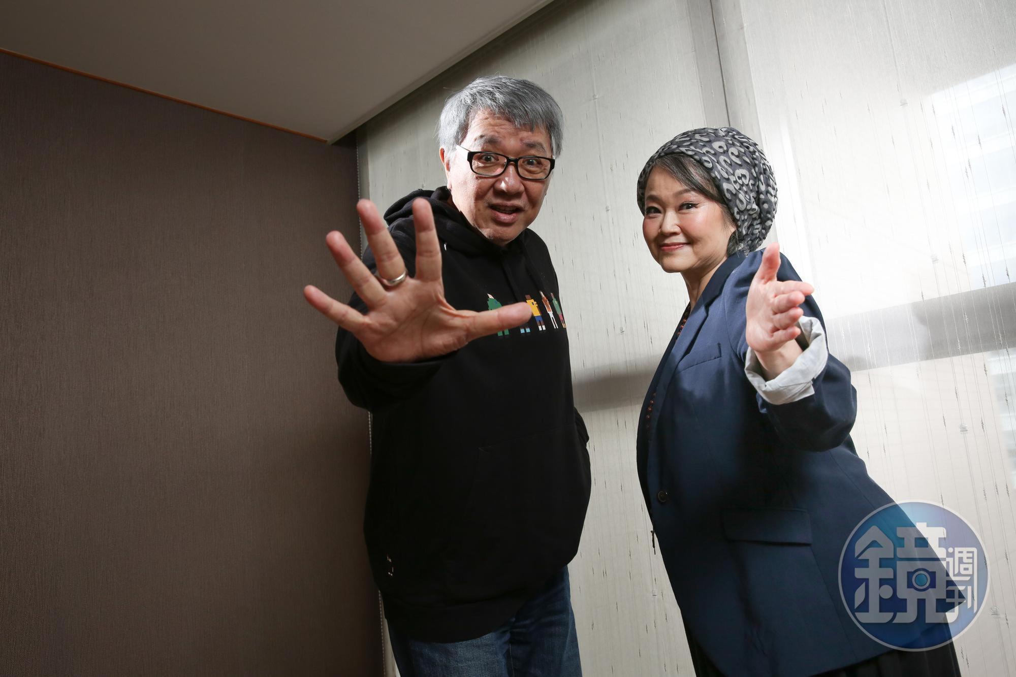 王夢麟與娃娃金智娟為了明年1月1日在台北小巨蛋登場的《2022民歌高峰會》造勢。