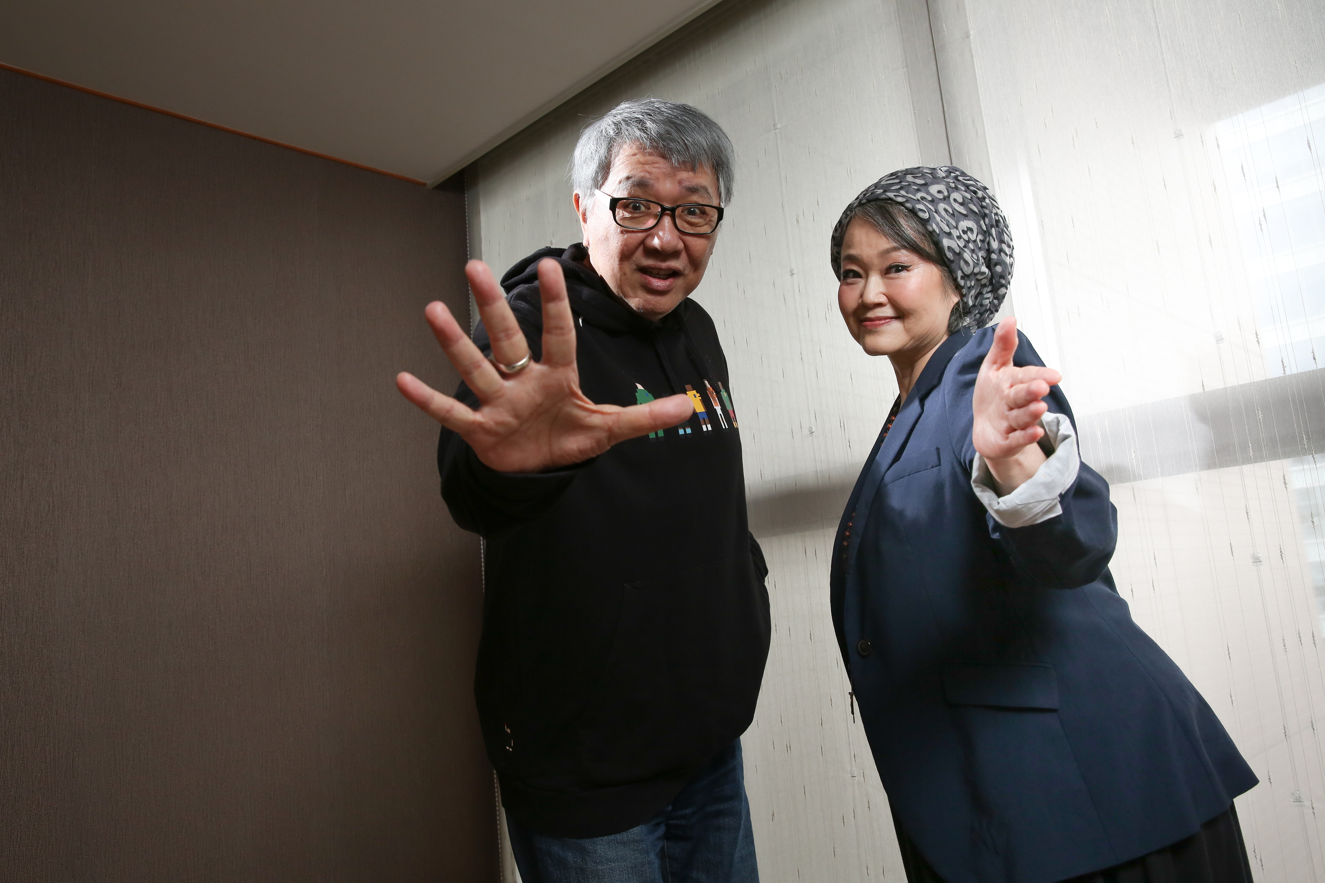 王夢麟與娃娃金智娟為了明年1月1日在台北小巨蛋登場的《2022民歌高峰會》造勢。