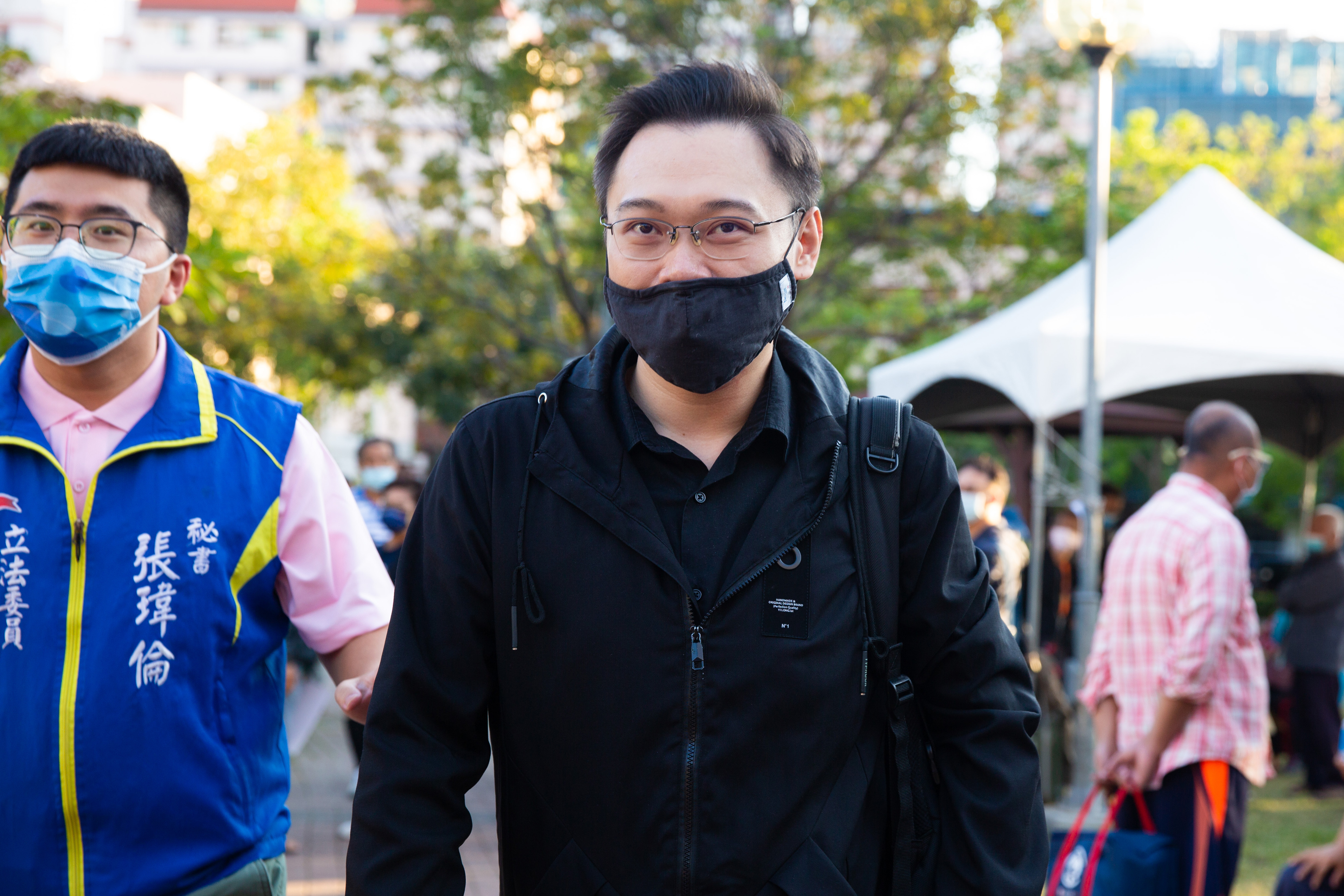 黃士修近日為了宣傳公投發起絕食，同時也發動電話錄音拉票爭取支持。（本刊資料照）