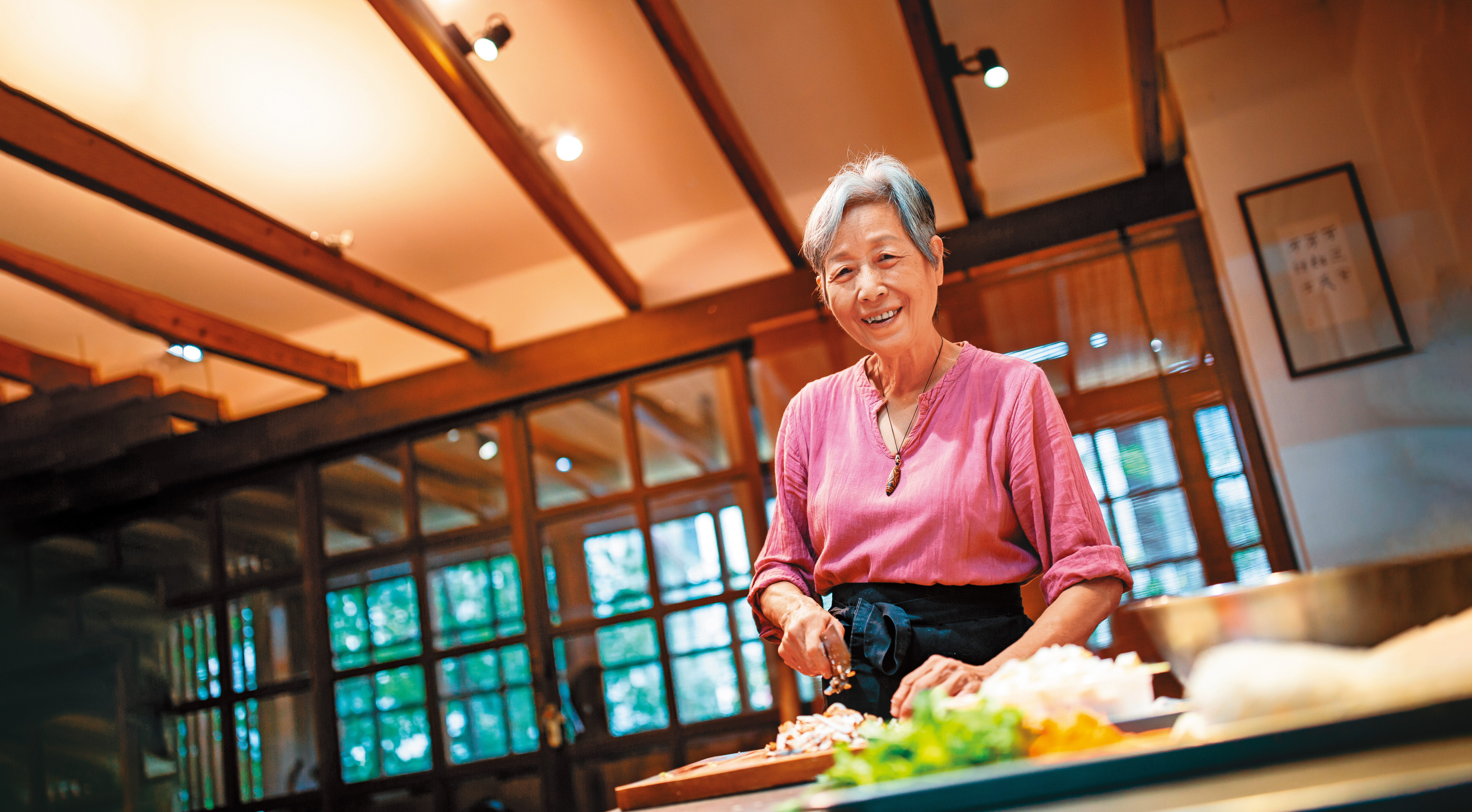 二十幾歲起王培仁就思考退休生活，她笑稱自己沒耐心又不愛守規矩，不適合當義工，因此決定做菜。