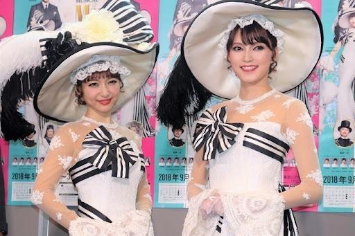 神田沙也加(左)與前寶塚的朝夏真人雙主演《窈窕淑女》,沙也加前天因未現身劇場,朝夏真人緊急代打演出。(翻攝自eplus news)