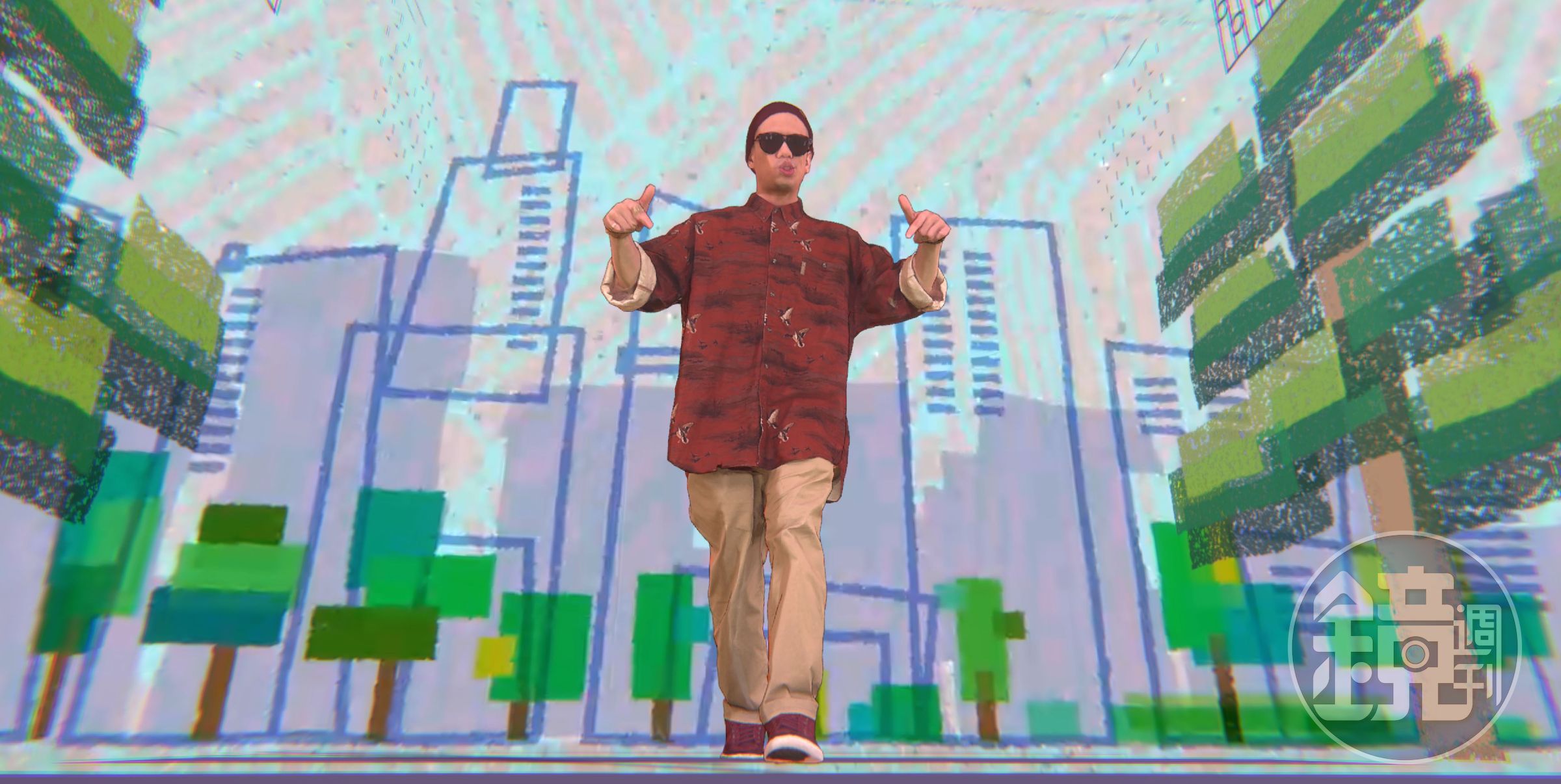 BEATDAY與歌手呂士軒合作拍攝全息MV《人生地熟》。 （ HTC VIVE ORIGINALS提供）
