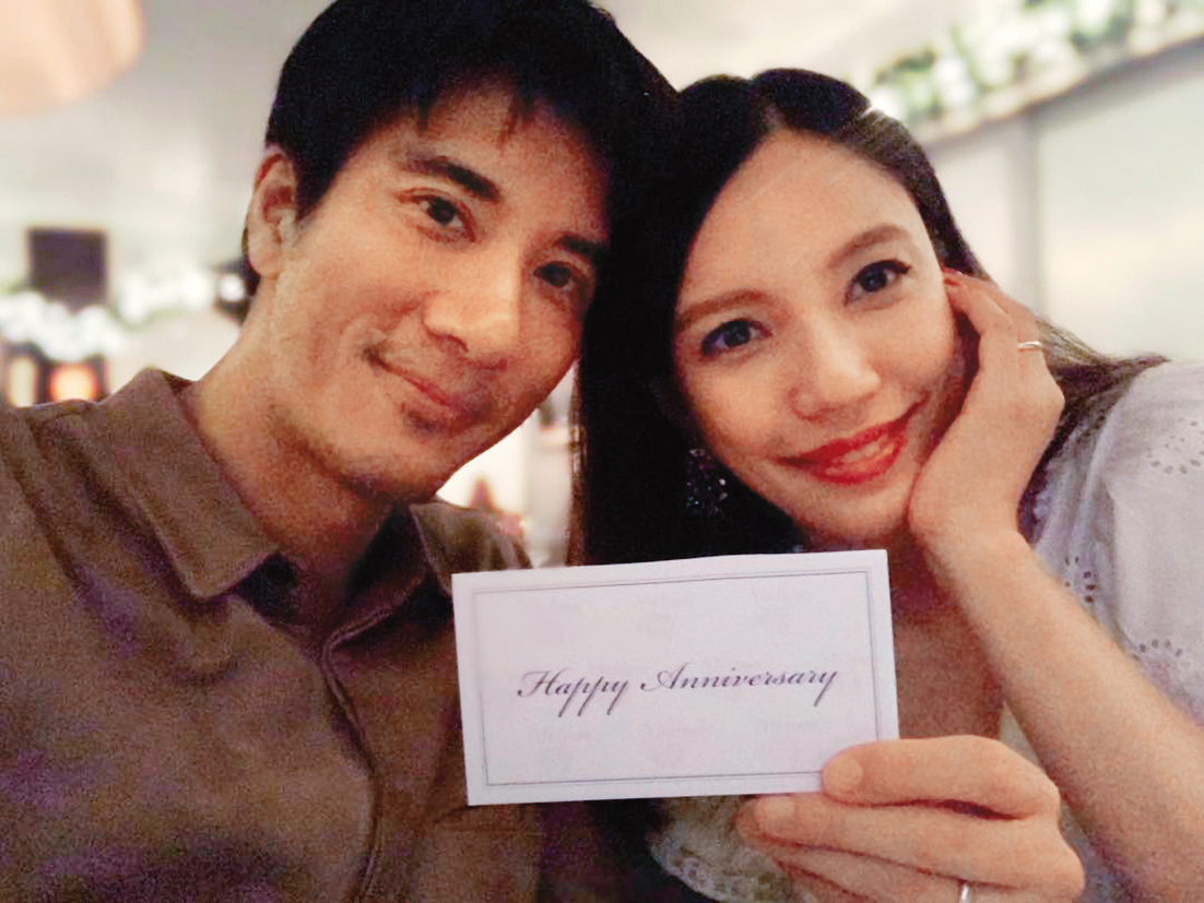 情到濃時,王力宏與李靚蕾頻頻在社群媒體放送閃照。(翻攝自王力宏IG)
