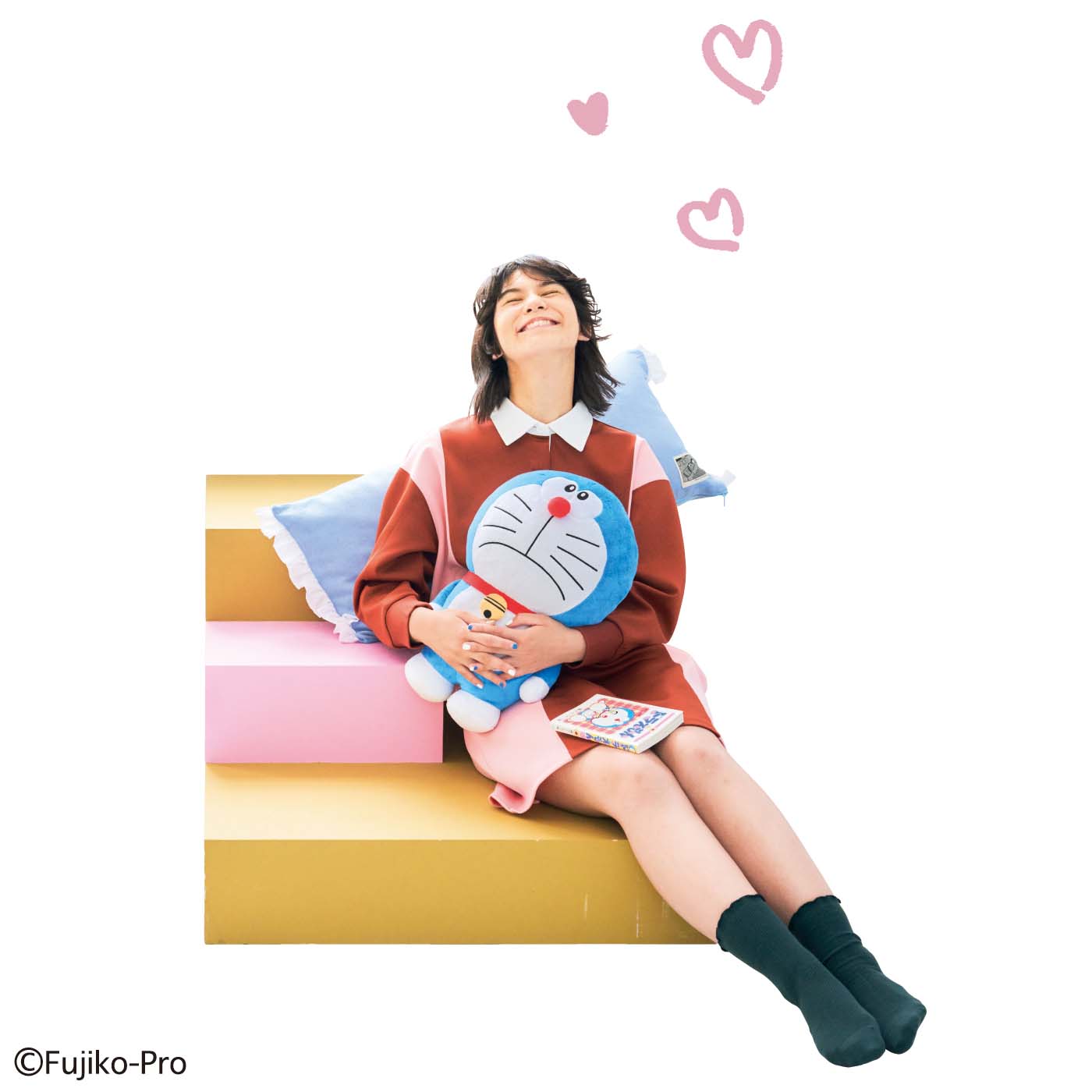 哆啦A夢玩偶可獨立拆卸。（翻攝Felissimo）