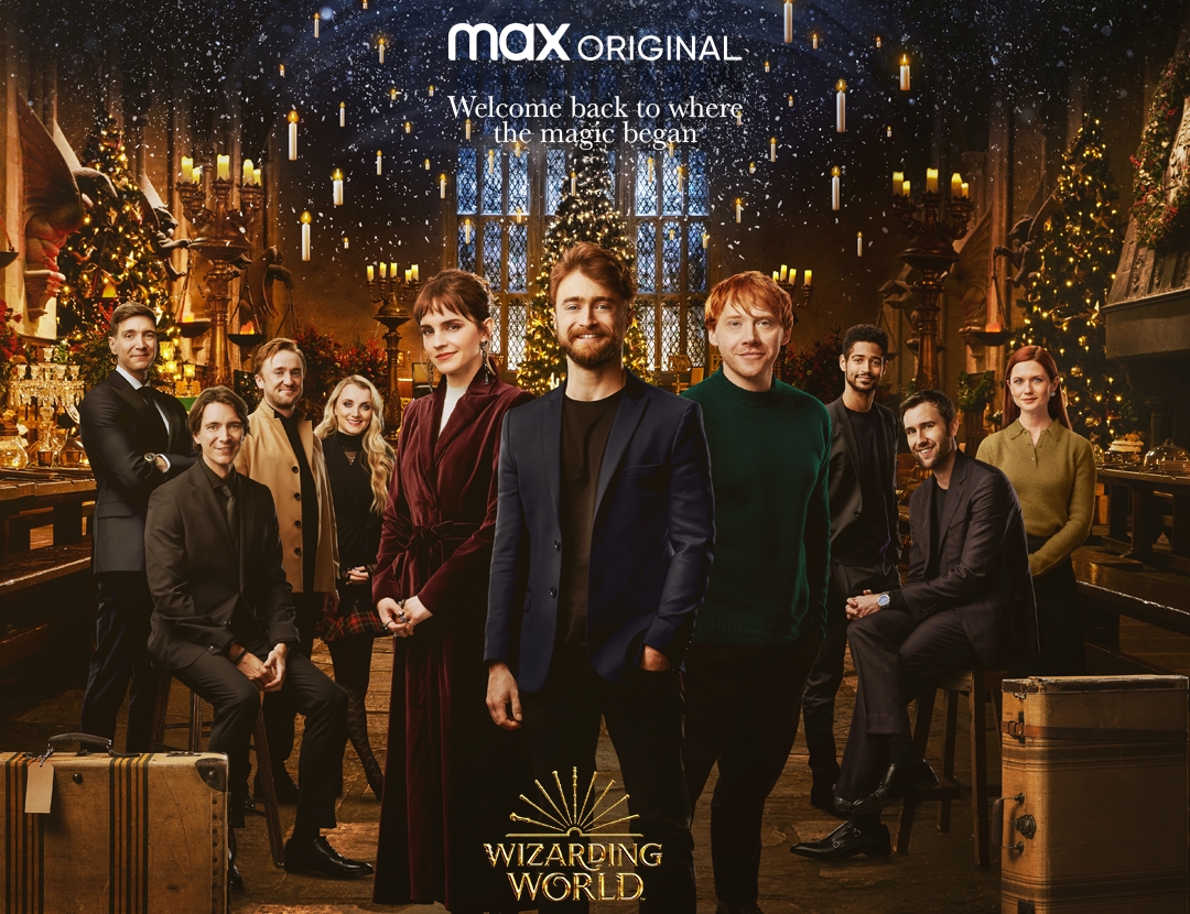 《哈利波特20週年：重返霍格華茲》號召當年系列電影的班底，一起討論魔法世界的不可思議。（HBO GO提供）