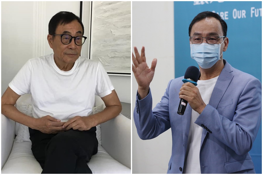 4大公投國民黨慘敗,資深音樂人劉家昌(左)向主席朱立倫(右)喊話,開除新北市長侯友宜及台中市長盧秀燕。(左圖翻攝自劉家昌臉書,右圖本刊資料照)