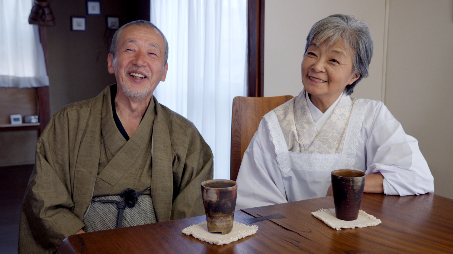 植田夫婦近年學會享受人生，妻子也培養出繪畫興趣。（天馬行空提供）