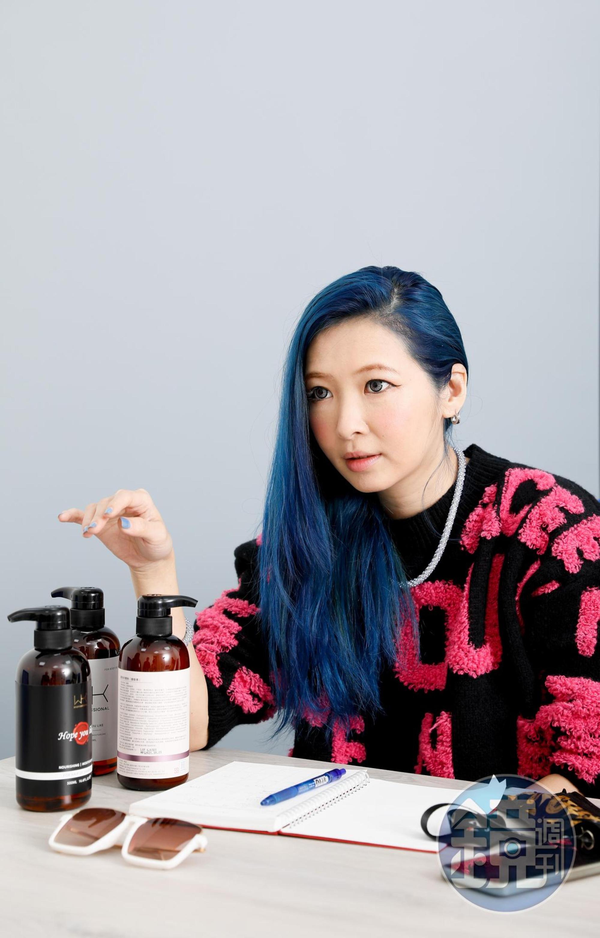 Makiyo談起自己的直播帶貨事業頭頭是道。